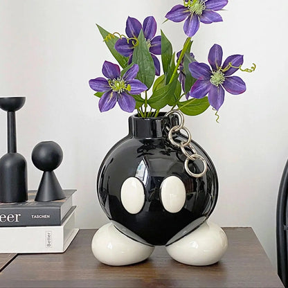 Original High-Style Ceramic Boom Vase – Ins-Style Home Decoration for Living Room, Corridor, Entrance & Balcony