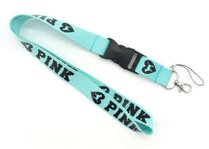LOVE PINK Cellphone Lanyard Strap – Detachable Buckle Holder for Keys, ID Cards, Clothing & Accessories (H005)