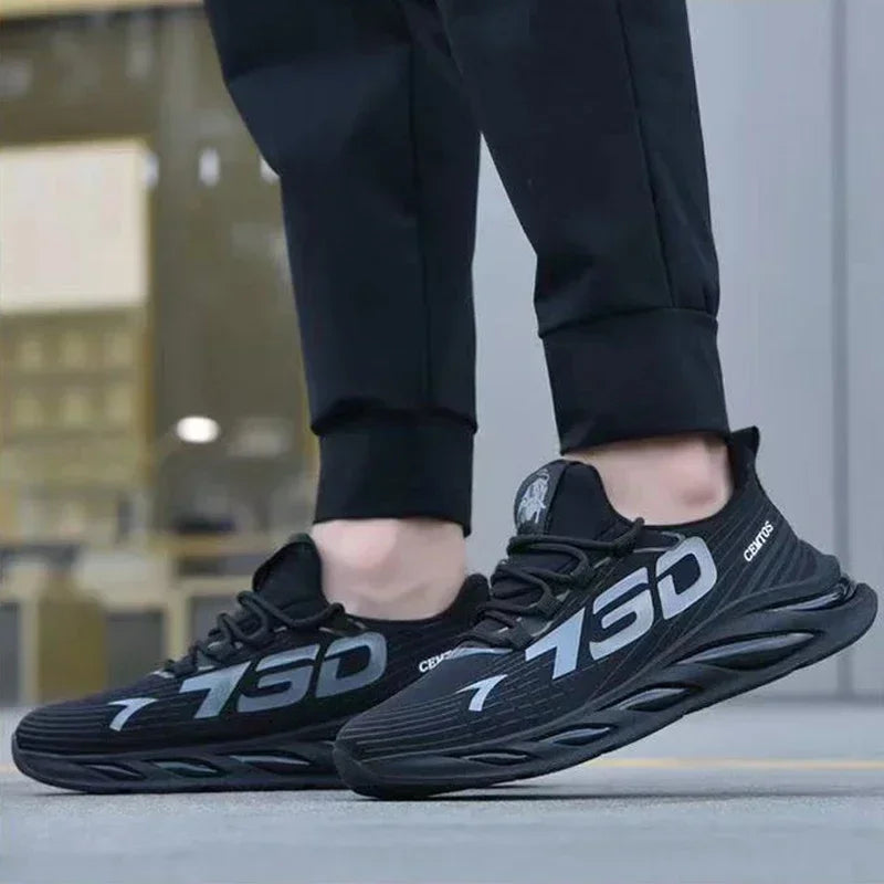 Men’s Casual Slip-On Sneakers – Lightweight Breathable Running, Walking, Training & Tennis Shoes