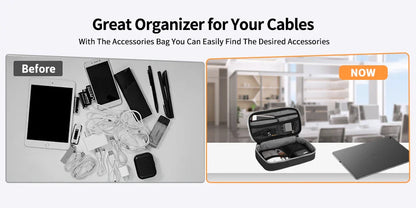 Travel Essentials Cable Organizer Bag – Compact Storage for Chargers, Cables & Accessories