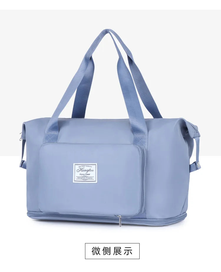 Large Capacity Travel Bag — Expandable, Waterproof, Foldable Luggage Organizer