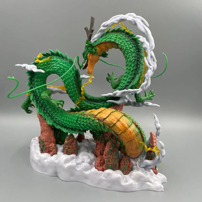 24cm Dragon Ball Anime Figure — Goku & Shenron PVC Statue for Collection & Room Decor