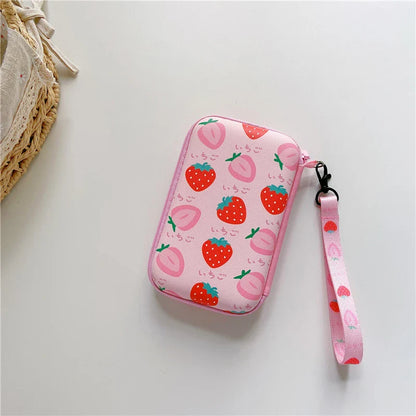 Lanyard Storage Bag Case for R36S/R36H/RG35XX/R36 Ultra/K36 — Protective Handbag Pouch for Video Game Console Accessories