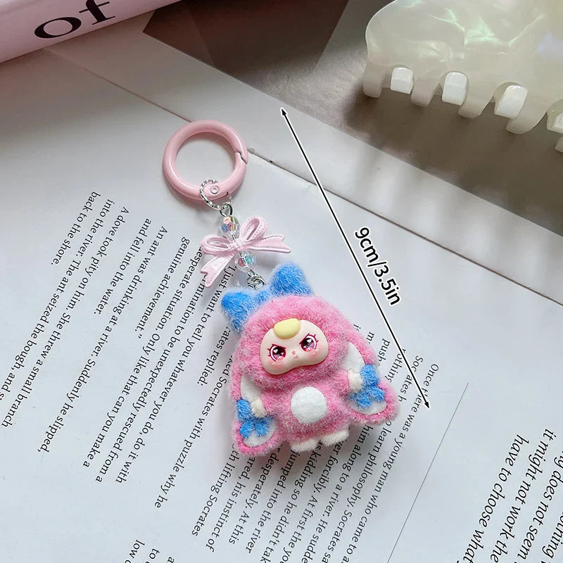 Kawaii Plush Keychain – Cute Aesthetic Bag Charm for Women, Wedding & Party Gifts