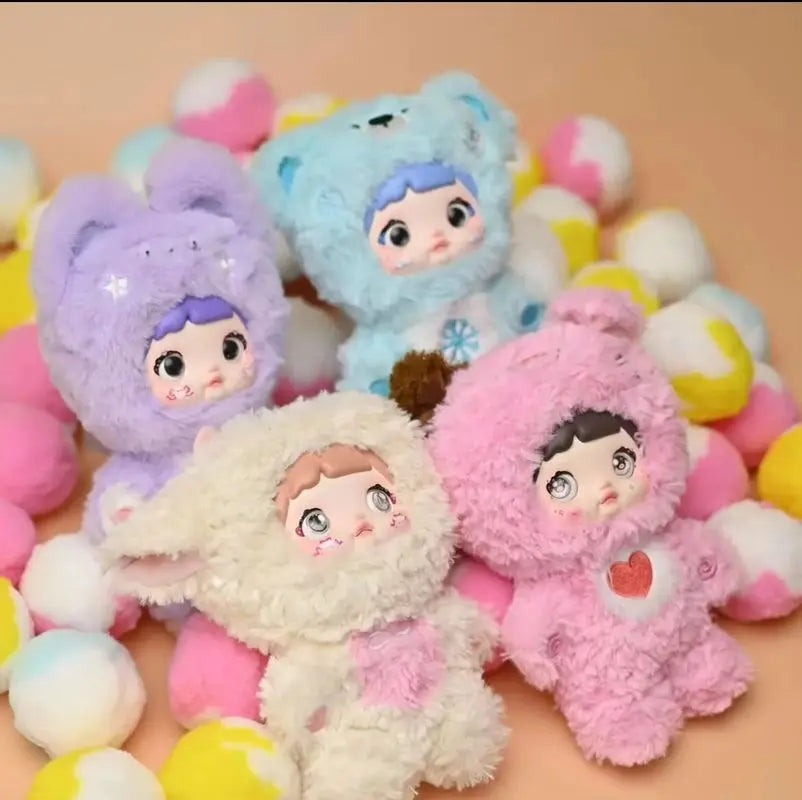 Nommi Cute Plush Blind Box Series — Random 21cm Collectible Plush Toy, 6 Pack Set