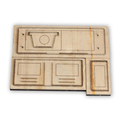 DIY Leather Craft Cardholder Wallet Punch Tool – Metal Die Cutting Knife Mold 11x9x2cm