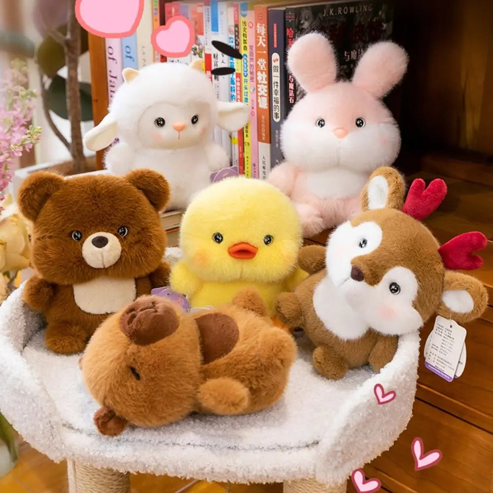 16cm Cute Plush Companion Doll — Capybara & Elephant Stuffed Animal Pillow, Soft Plush Bear Toy for Sleeping Gift