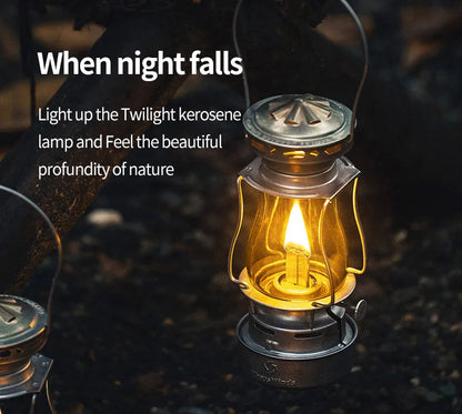 ThousWinds Twilight Kerosene Camping Lantern – Portable Retro Oil Lamp for Outdoor Picnic and Backpacking