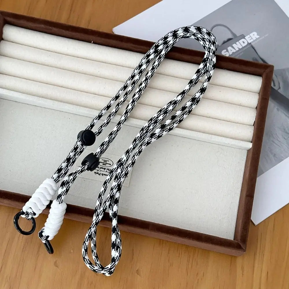 Cute Adjustable Crossbody Bag Chain Strap – Detachable Stripe Shoulder Bag & Phone Hanging Rope Accessory
