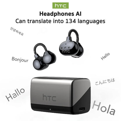 AI Translation Wireless Earbuds - Real-Time Language Translator with Surround Sound & Sport Comfort