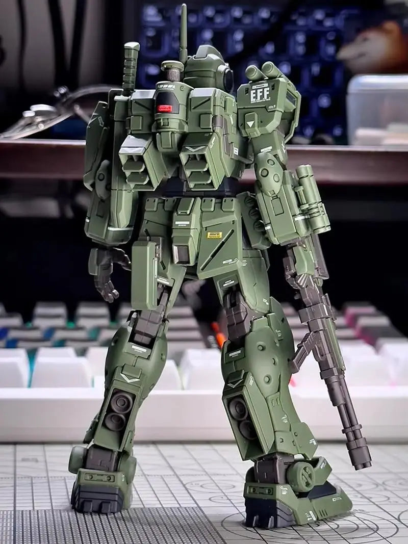 XFS HG RGM-79S GM Spartan 1/144 Scale Model Kit – Assembly Action Figure, Decorative Plastic Hobby Toy for Collection & Gift