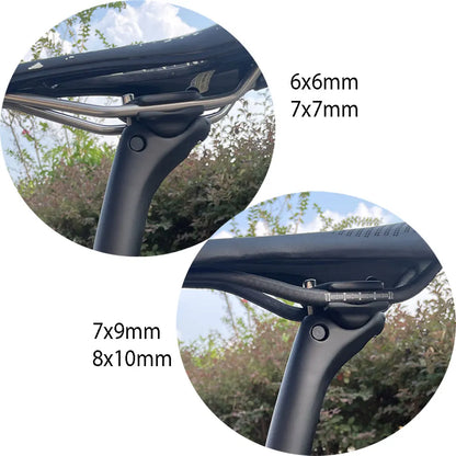 ELITAONE MTB Carbon Seat Post - 31.6/27.2mm, 20mm Offset, Road Bike Carbon Fiber Seatpost with Base Cover