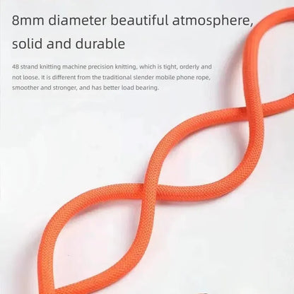 Mobile Phone Lanyard Crossbody - Durable 8mm Thick Anti-Lost Neck Strap for Outdoor Carrying