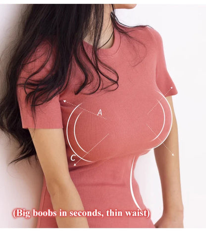 Female Anchor Fake Chest Bra – Women’s Silicone Prosthesis Underwear with Breast Pad, Sexy Oversized Lingerie for Cosplay