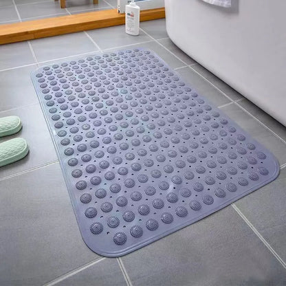 Shower Bath Mat – Hollow Hydrophobic Anti-Slip Tub Pad with Suction Cups, Thick Massage Foot Mat for Bathroom