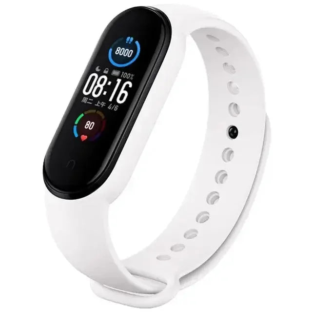 Silicone Watch Strap for Xiaomi Mi Band - Adjustable Replacement Wristband for Mi Band 3 4 5 6 7 Smartwatch