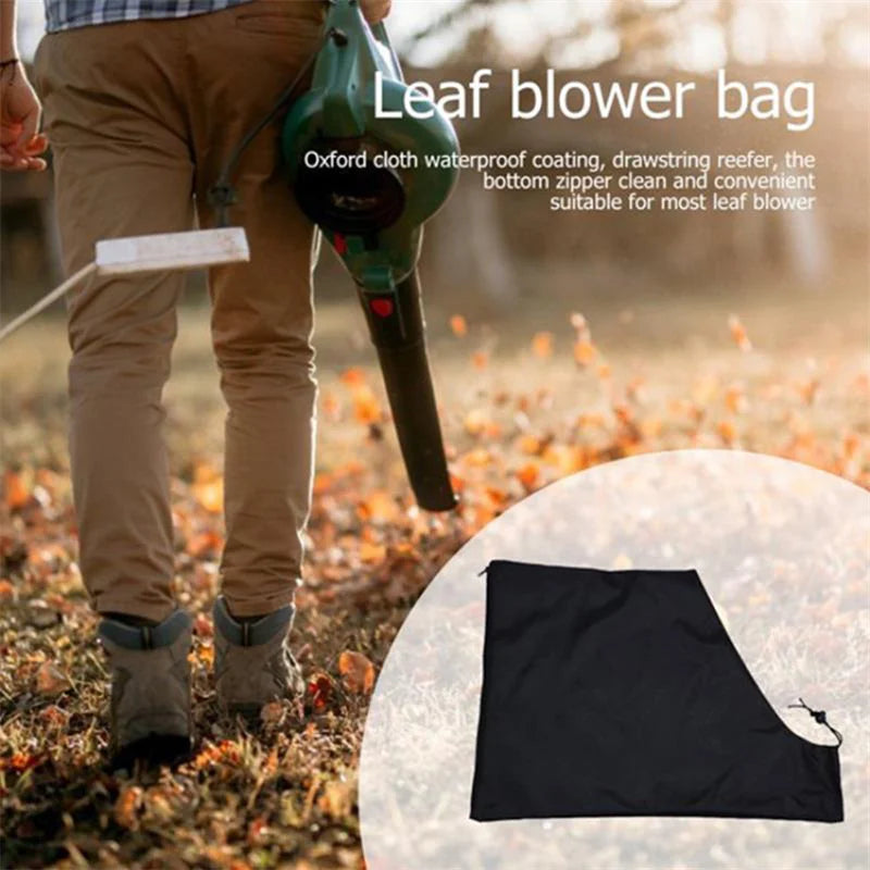 Universal Adjustable Leaf Blower Replacement Bag – Self-Unloading Leaf Collection Vacuum Storage Bag