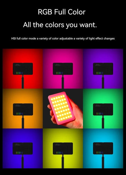 Mini Rechargeable M140 RGB Camera Fill Light - Portable LED Selfie & Live Broadcast Light for Mobile Photography