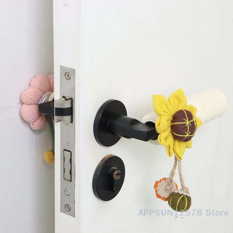 Reusable Floral Refrigerator Handle Covers – Soft, Non-Slip, Dustproof Door Knob Protectors
