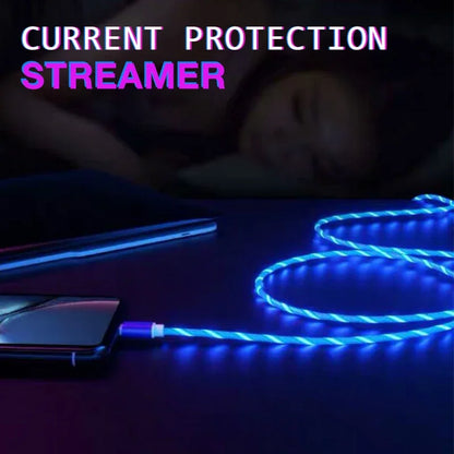 1m & 2m Glowing LED USB Charging Cable – 2.4A Data Cord for iPhone 14, 13, 12, 11 Pro Max, XS & XR