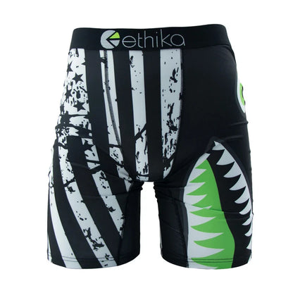 ETHIKA Men’s Boxer Briefs – Sexy Breathable Underwear Trunks, Quick-Dry Swim Underpants, Plus Size S–3XL Comfortable Fit Underwear for Men