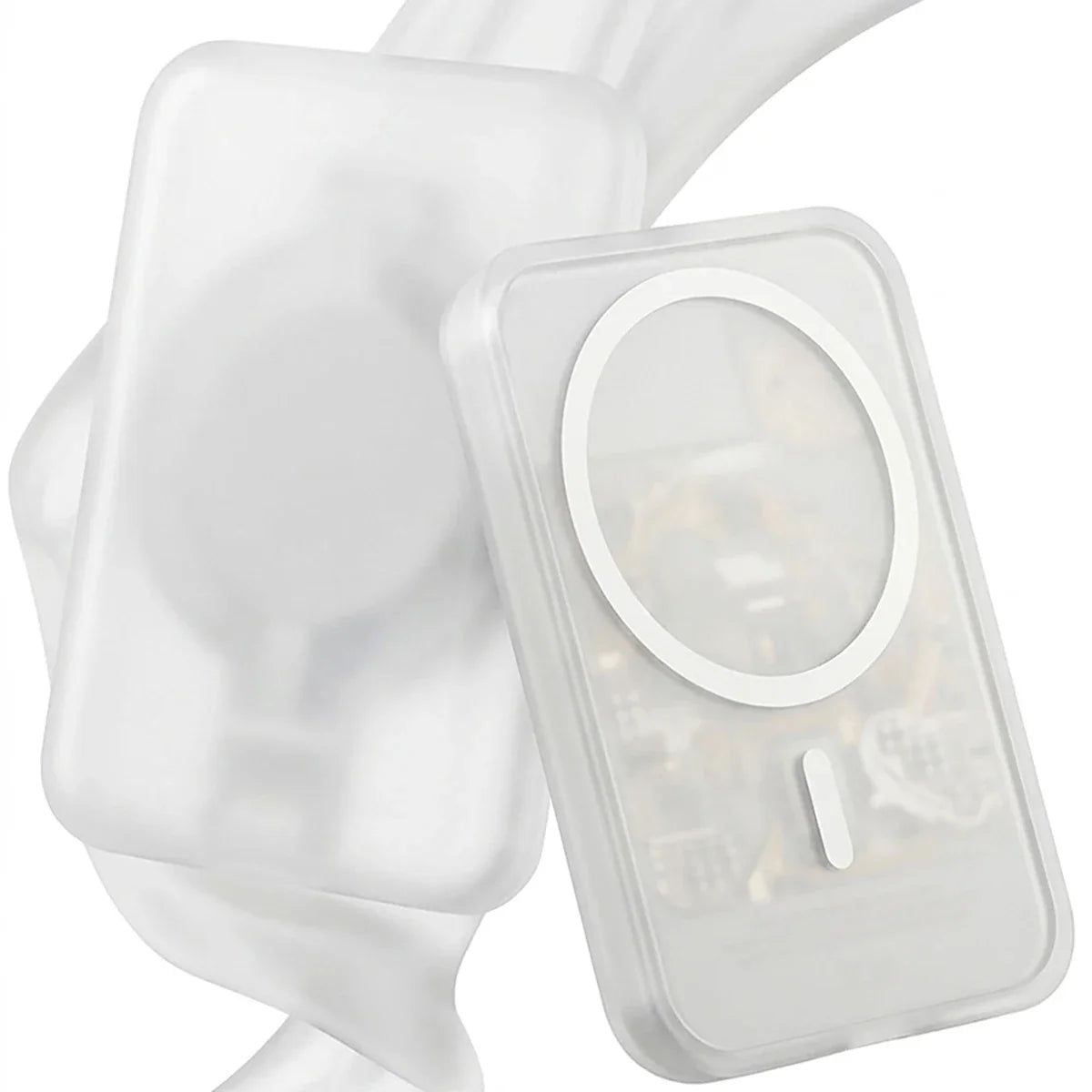 MagSafe Power Bank Protective Case - TPU Anti-Drop Cover with Secure Locking & Textured Finish