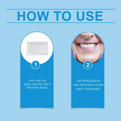 Denture Silicone Kit – Soft Denture Liners for Upper & Lower Teeth, Easy Use Dental Care Replacement Set