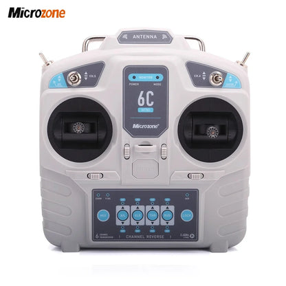 MicroZone MC6C-Mini V2 2.4G 6CH RC Controller — MC7RB Receiver for Fixed-Wing, Car, Boat & Airplane Toys
