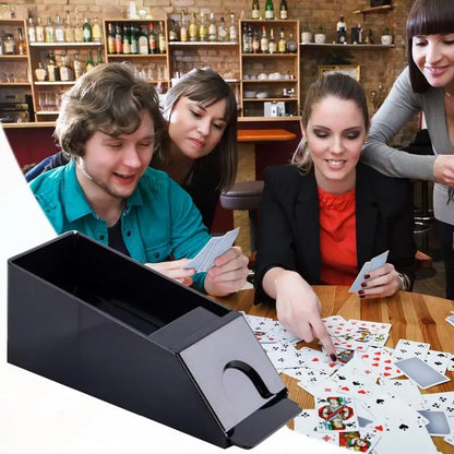 4/6-Deck Blackjack Shoe – Reusable Card Dealing Dispenser for Casino Games, Home Parties & Clubs