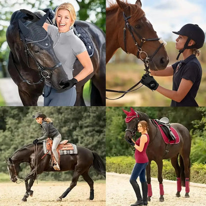 Women’s Equestrian Horse Riding Gloves — Lightweight, Breathable Mesh, Comfortable Grip, All-Weather Color Pack