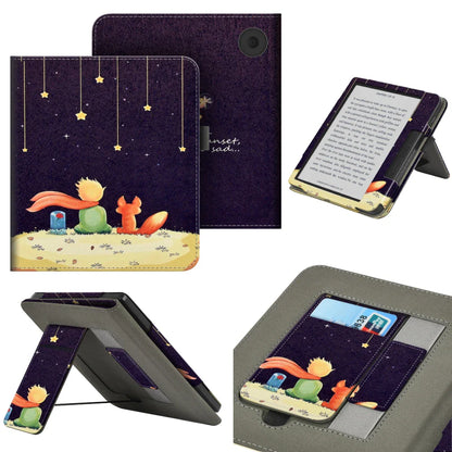 KOBO Libra 7" Leather Case – Hand Strap, Stand & Card Slot Cover for Libra Colour, Libra 2, Libra H2O (N428/N418/N873)