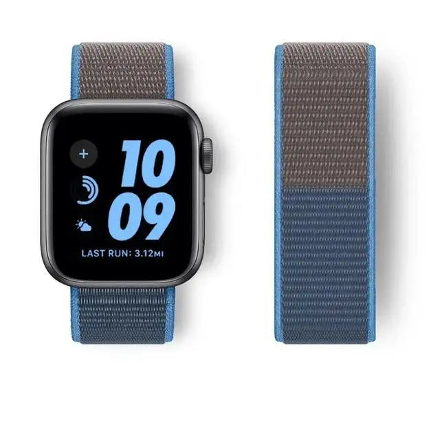 Sport Loop Strap for Apple Watch Band 40mm–49mm – Compatible with Series 3–10, SE & Ultra Adjustable Bracelet