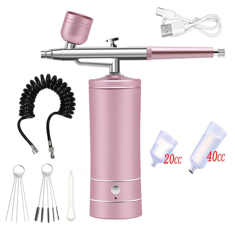 Portable Airbrush Nail Compressor — Wireless Spray Gun for Nail Art, Crafts & Model Painting