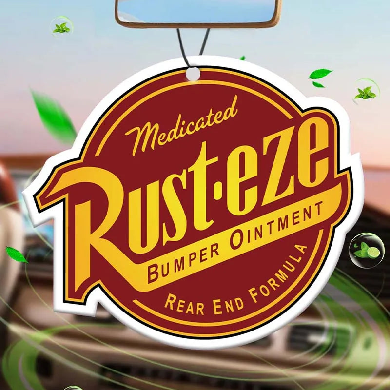 Rust Eze Car Air Freshener – Perfume Pendant for Rearview Mirror, Super Cologne Scent Suspension Decoration