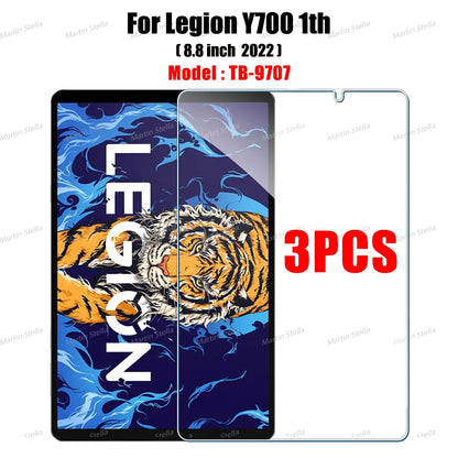 3PCS Tempered Glass Screen Protector for Lenovo Legion Y700 8.8" 1st & 2nd Gen (2022/2023) TB-9707 TB-320 Tablet Film
