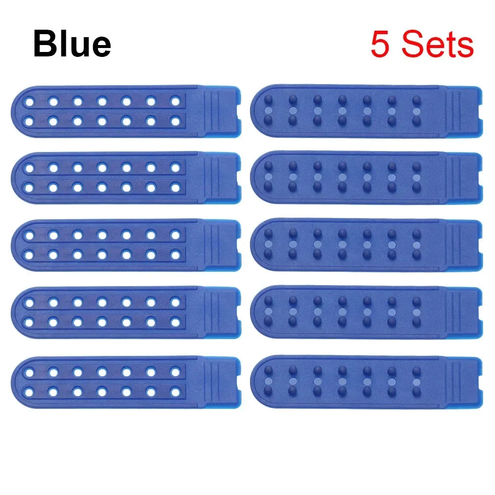5 Sets Snapback Strap Replacement - 7 Hole Colorful Hat Repair Buckle Clips for Baseball Cap Accessories