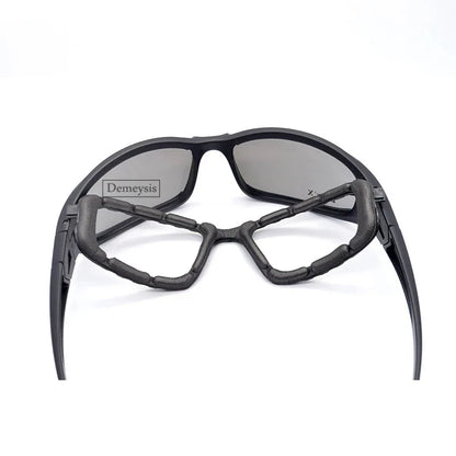 Daisy Tactical Polarized Glasses - Military Goggles Army Sunglasses with 4 Lens in Original Box, Men's Shooting Hiking Eyewear Gafas