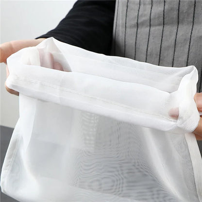 Nylon Filter Bags - Reusable Food Strainer Net for Tea, Milk, Cheese & Kitchen Use