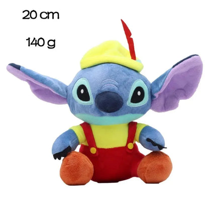 Authentic Disney Stitch Plush Toy 20-25CM - Lilo & Stitch Stuffed Kawaii Pillow Doll for Kids Birthday Gift