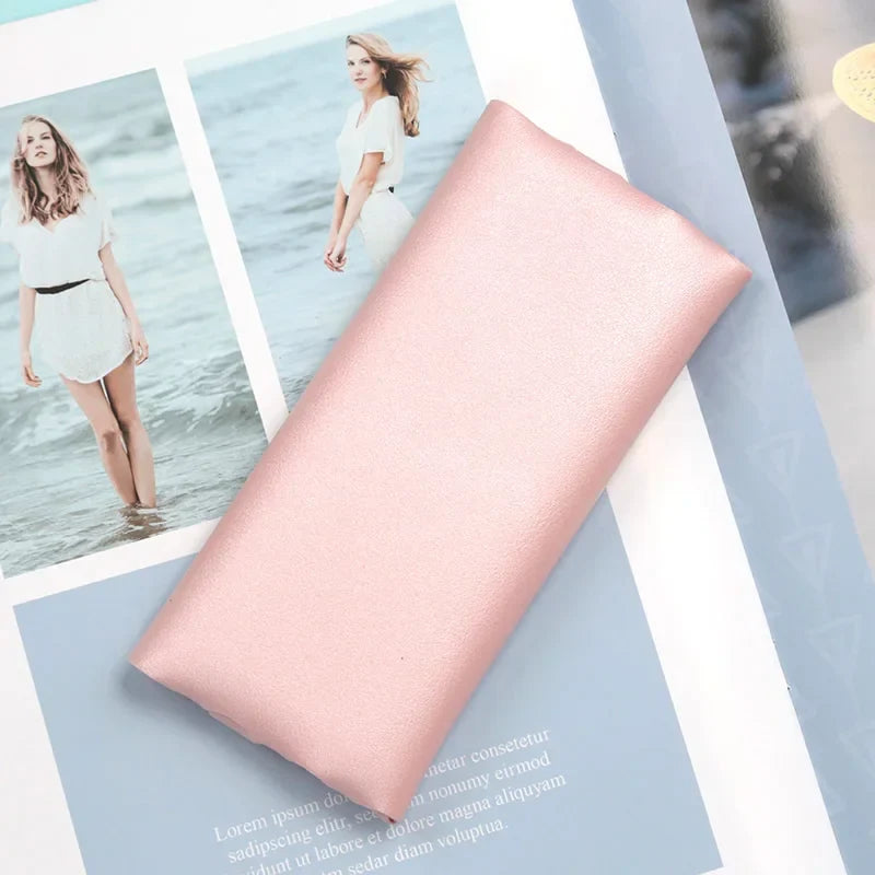 PU Leather Soft Glasses Case – Protective Pouch for Sunglasses and Reading Eyewear for Women