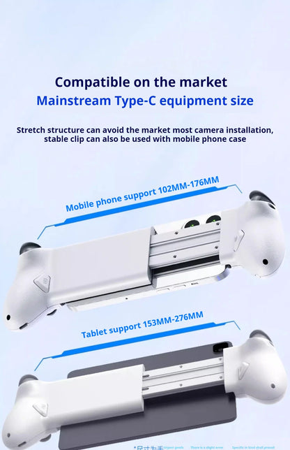 Memo S3 Gamepad Type-C Mobile Controller – Hall Effect Stretch Handle, Joystick for Android, PS Cloud Gaming, Customizable