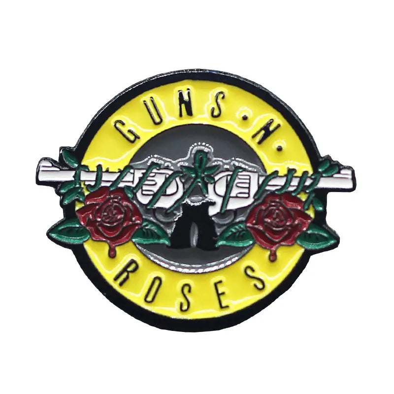Worldwide Classic Band Logo Enamel Pin – Rap & Rock Music Badge for Hoodies, Backpacks, Decorative Accessories, Fan Gift