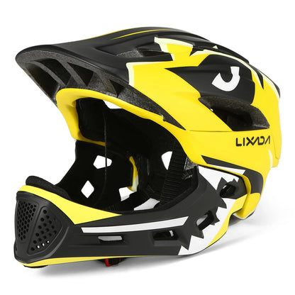 Kids Detachable Full Face Bike Helmet - Child Cycling, MTB, Skateboarding, Roller Skating & Motorcycle Sports Helmet