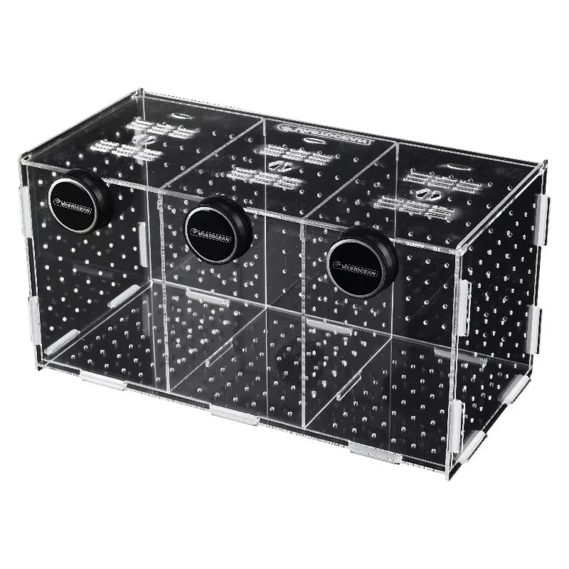 Magnetic Acrylic Fish Breeding & Isolation Box, Aquarium Hatchery Tank Divider with Combined Design for Safe Fish Separation & Care