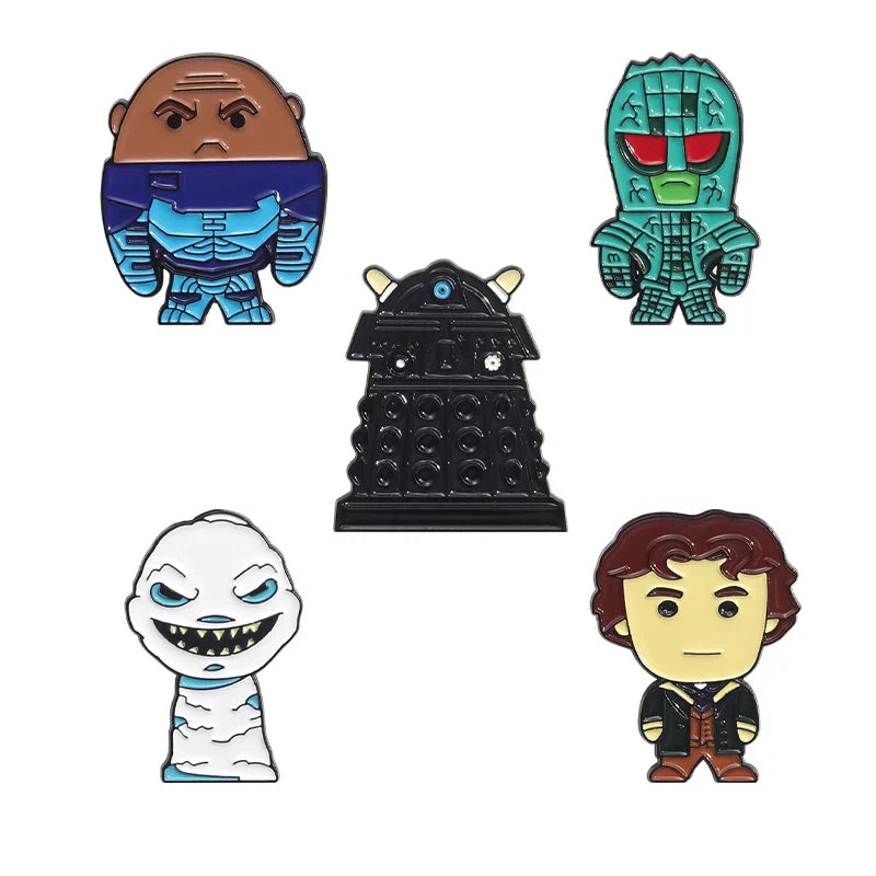 Cartoon Anime Character Enamel Pins – Cute Little Monk Brooches Lapel Badges, Funny Jewelry Gift for Friends
