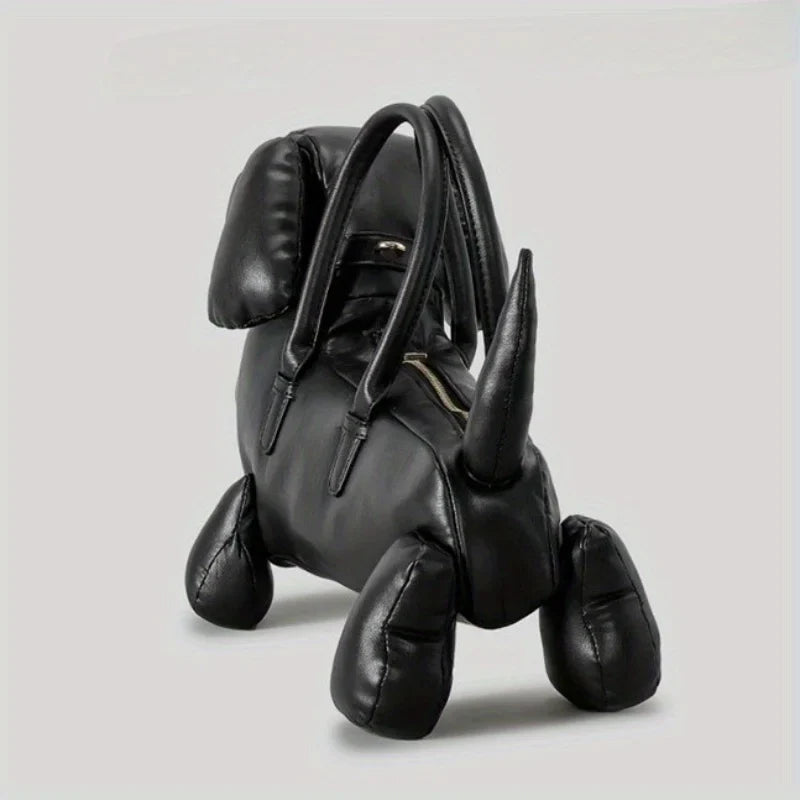 Women’s Fashion Cute Dachshund Handbag — Creative PU Soft Leather Shoulder Messenger Bag