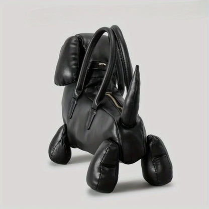 Women’s Fashion Cute Dachshund Handbag — Creative PU Soft Leather Shoulder Messenger Bag