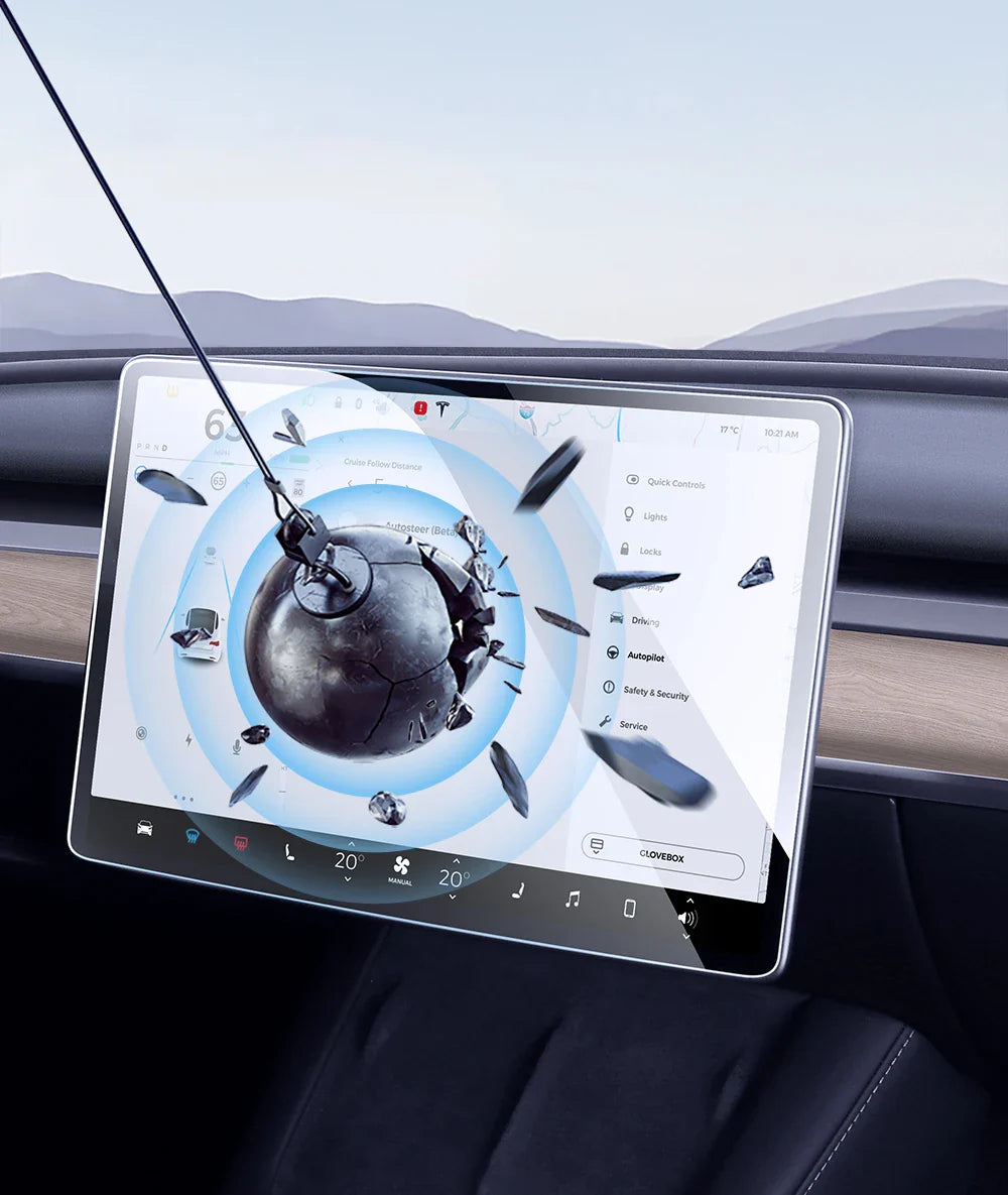 YZ Tempered Glass Screen Protector for Tesla Model 3 Y X 2021-2023 – HD Center Control Protection Film Accessory