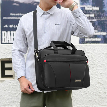 High-Capacity Briefcase Business Bag - Document Storage, Weekend Travel Laptop Protection & Organizer Handbag Accessories