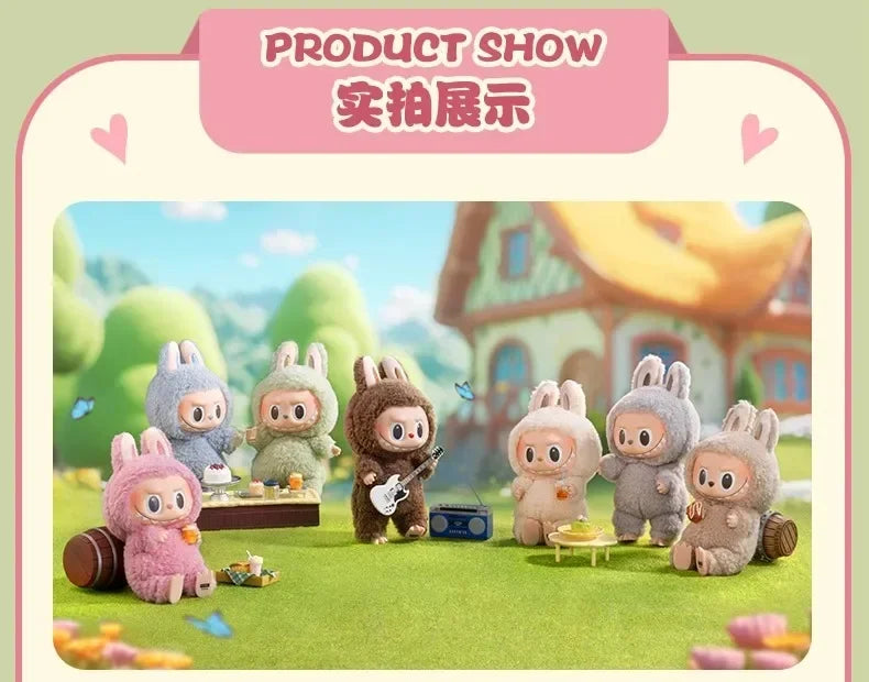 Authentic Labubu Heartbeat Macaron Face Series Blind Box – Handmade Mystery Model Toy, Surprise Gift Collectible